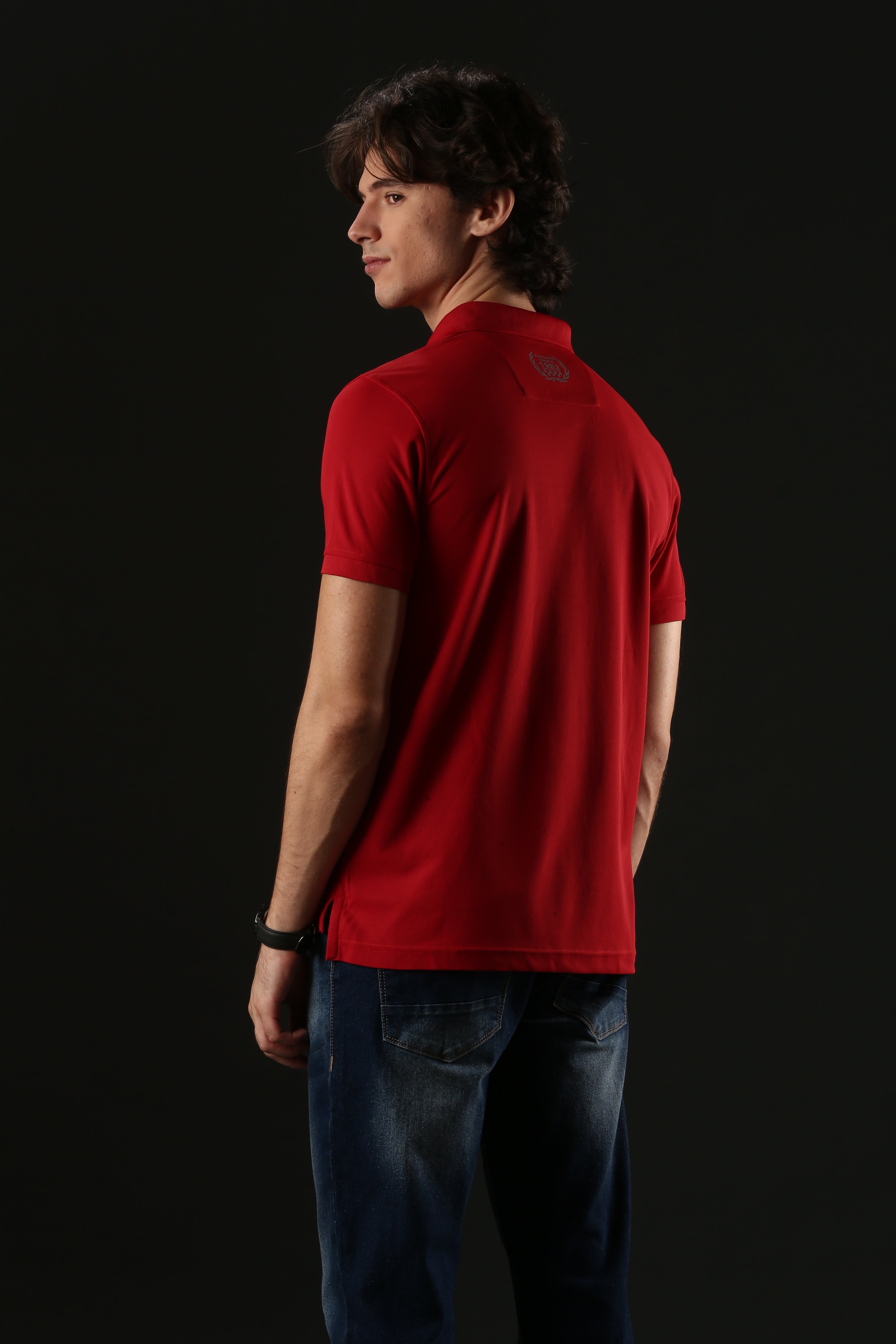 TVS Originals Racing Men’s Polo T-Shirt | 100% Polyester | Quick-Dry | Antimicrobial Finish | Zipper Placket | Reflective Branding | Lightweight Activewear | 200 GSM | Regular Fit